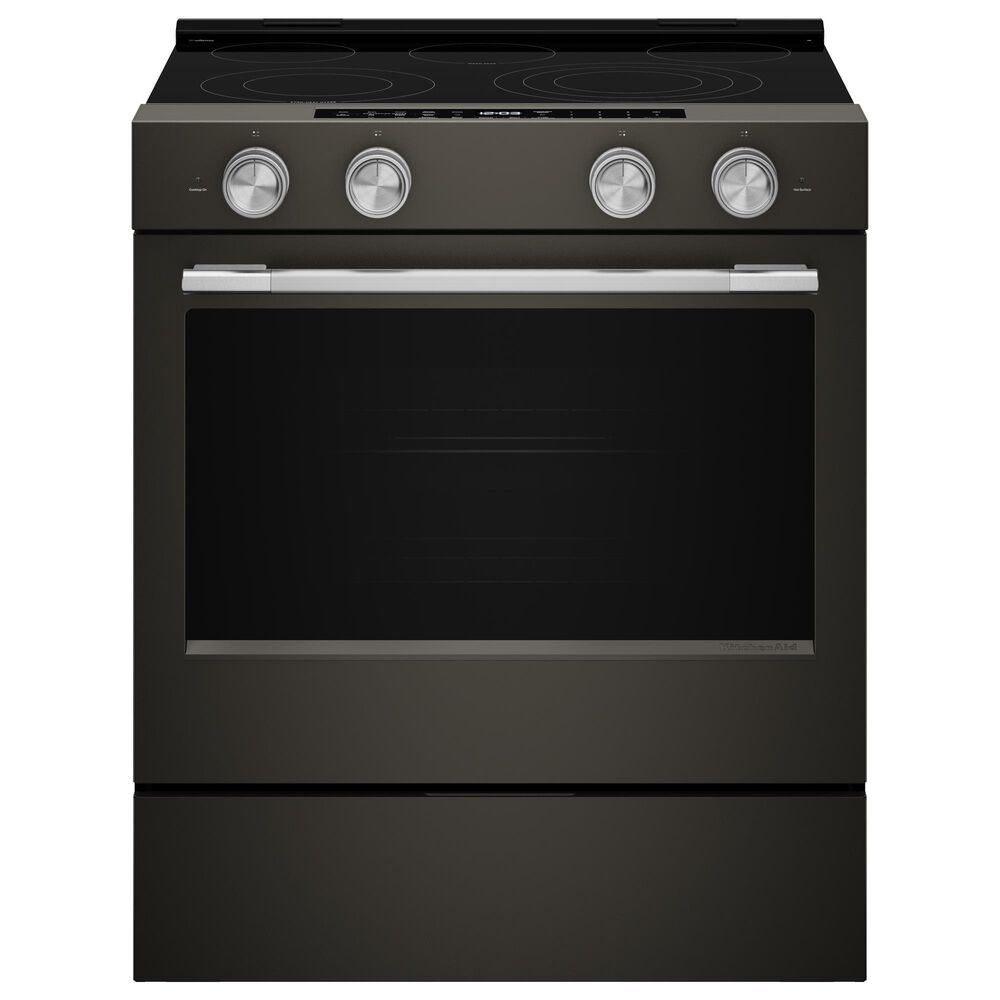 KitchenAid 5.3 Cu. Ft. Smart Slide-in Electric Range in Black Ore, , large