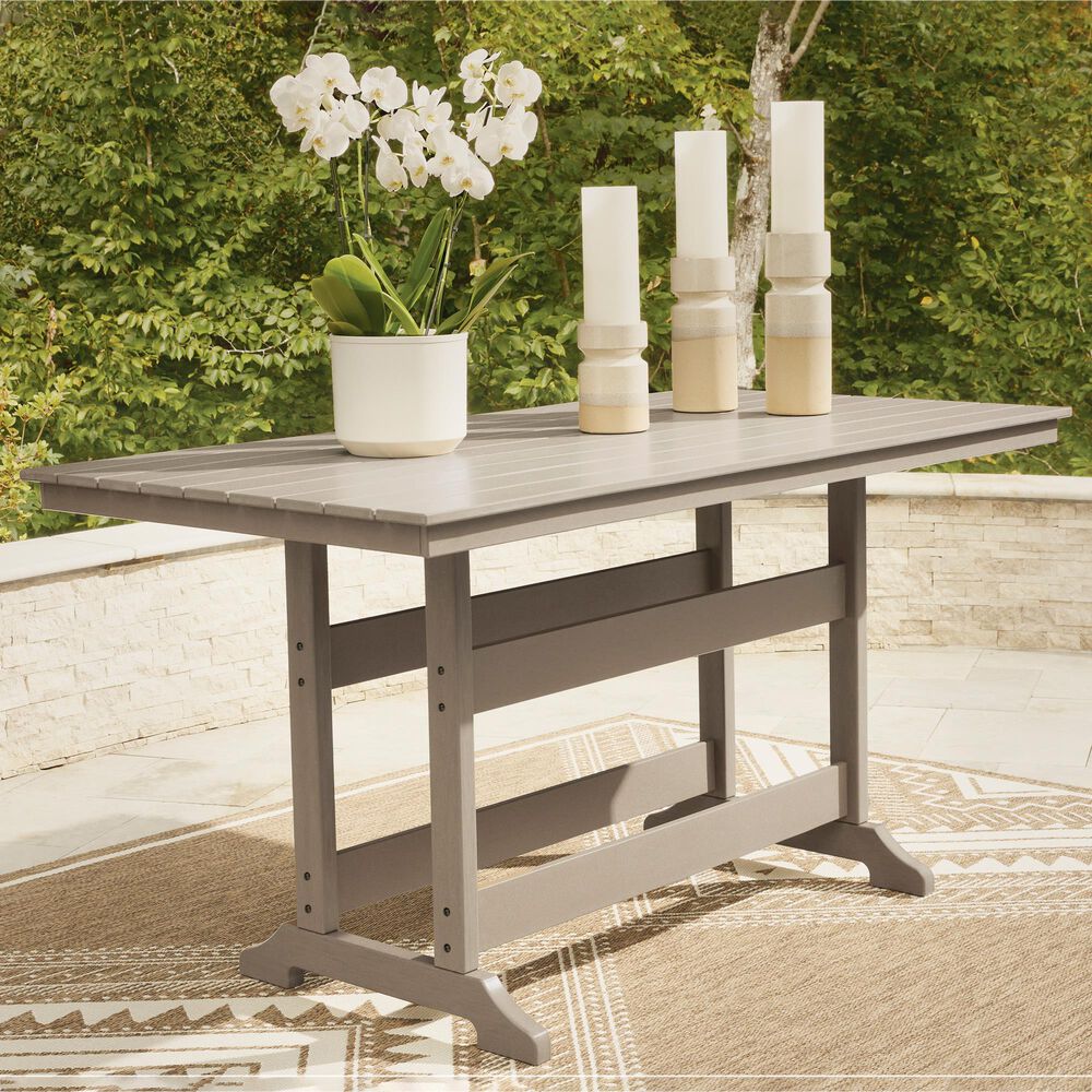 Ashley Seacliff Beach Counter Table in Medium Brown, , large