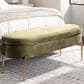 Lumisource Chloe Storage Bench in Green/Gold, , large