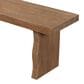 Hearth and Haven 63" Dining Bench with Wavy Legs in Pine, , large