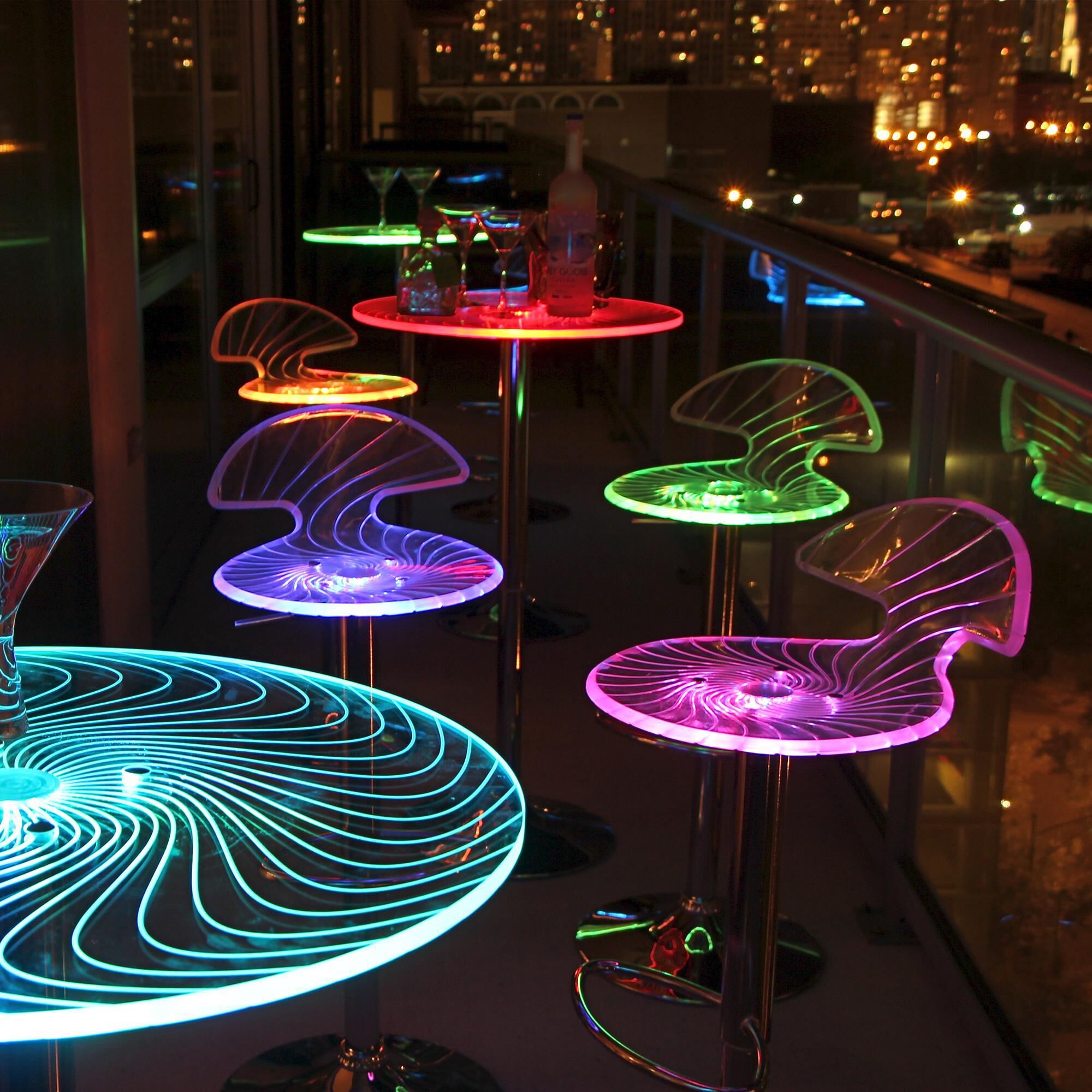 Lighted 2025 bar table