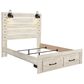 Ashley Cambeck Queen Storage Bed in Whitewash with Lighting, , large