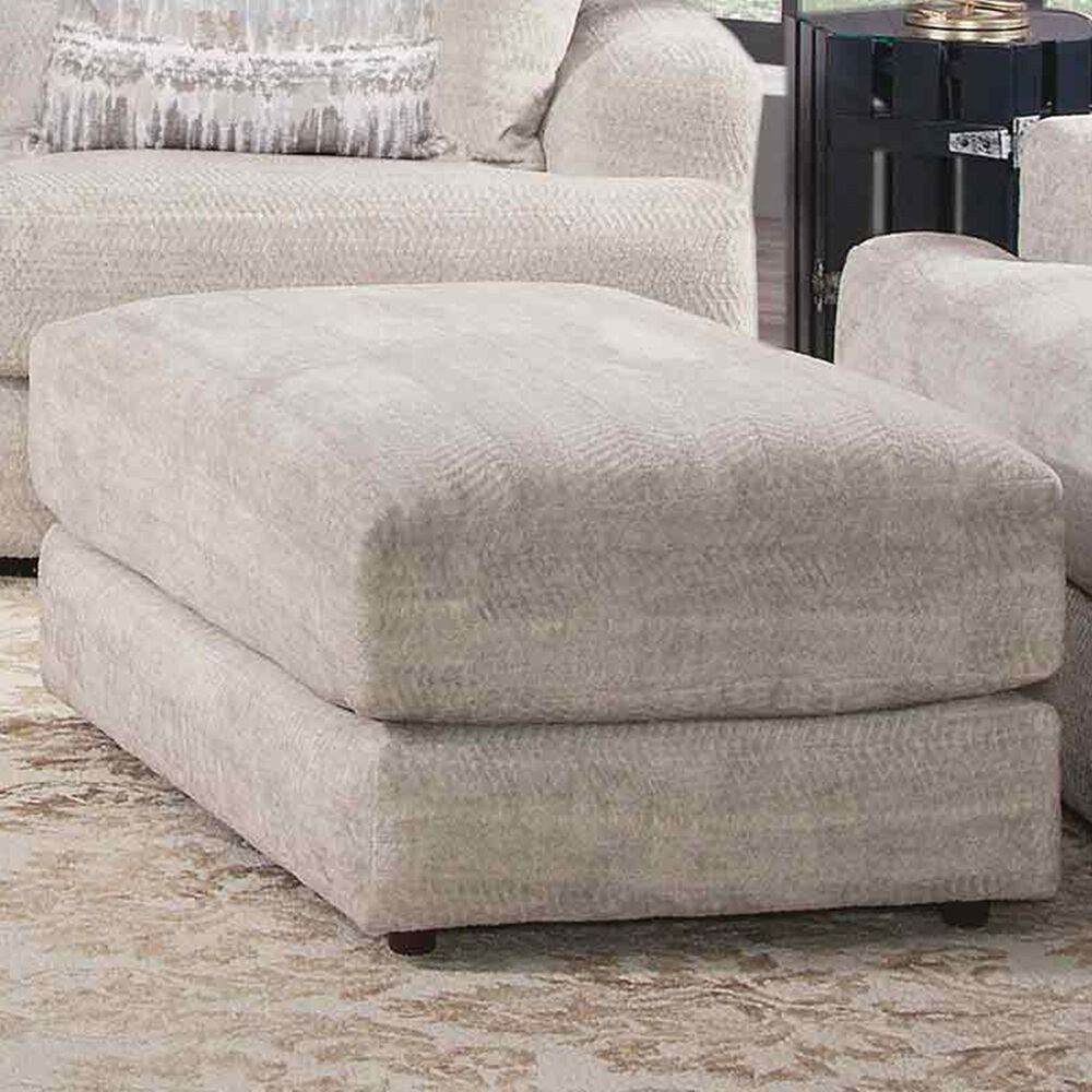 Moore Furniture Nash Ottoman in Tidal Sand, , large