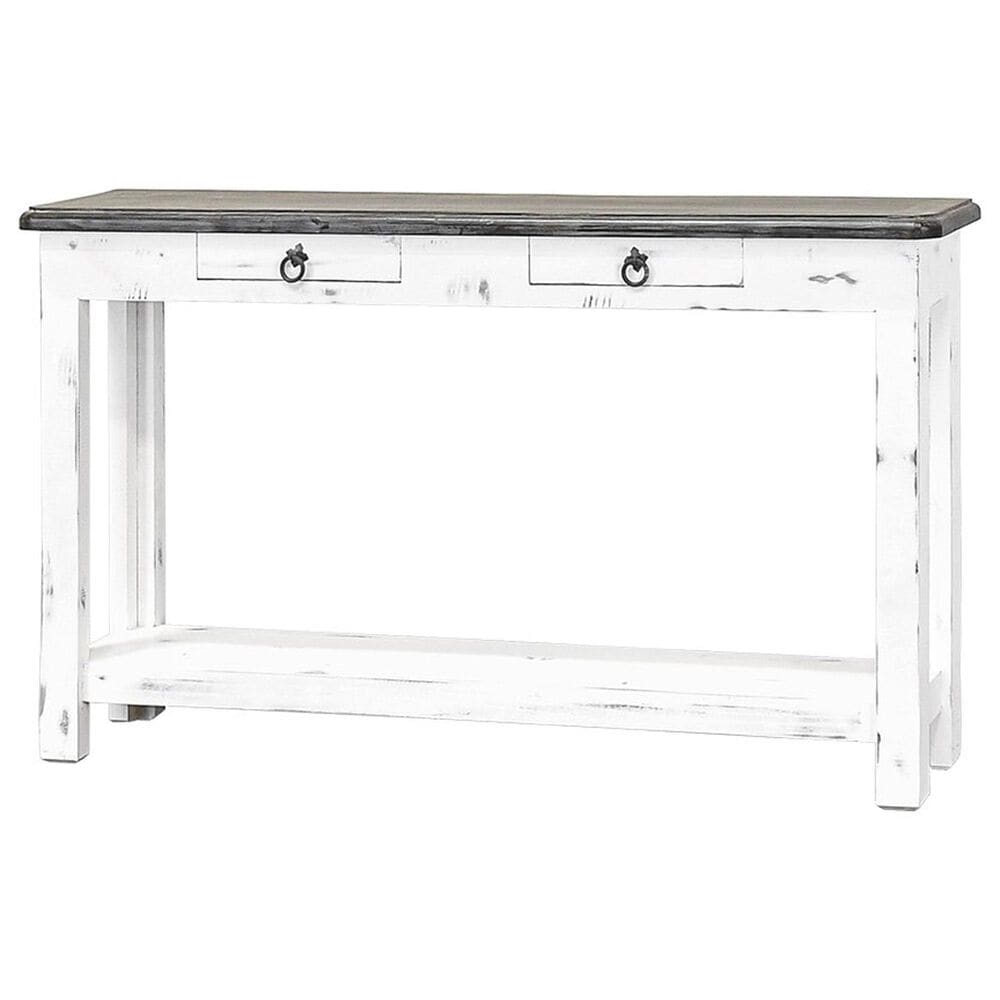 Rustic Imports Promo 2-Drawer Console in Sanded and White Weather, , large