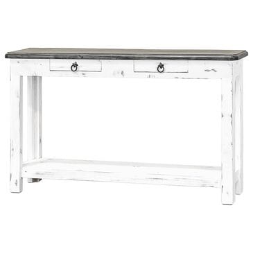 Rustic Imports Promo 2-Drawer Console in Sanded and White Weather, , large