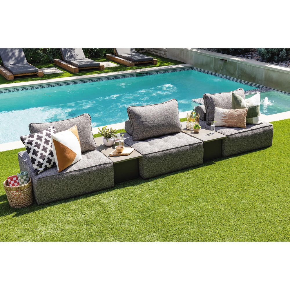 Ashley Bree Zee Patio Lounge Chair in Brown, , large