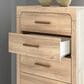 Ashley Kinlanni 5-Drawer Chest in Tan, , large