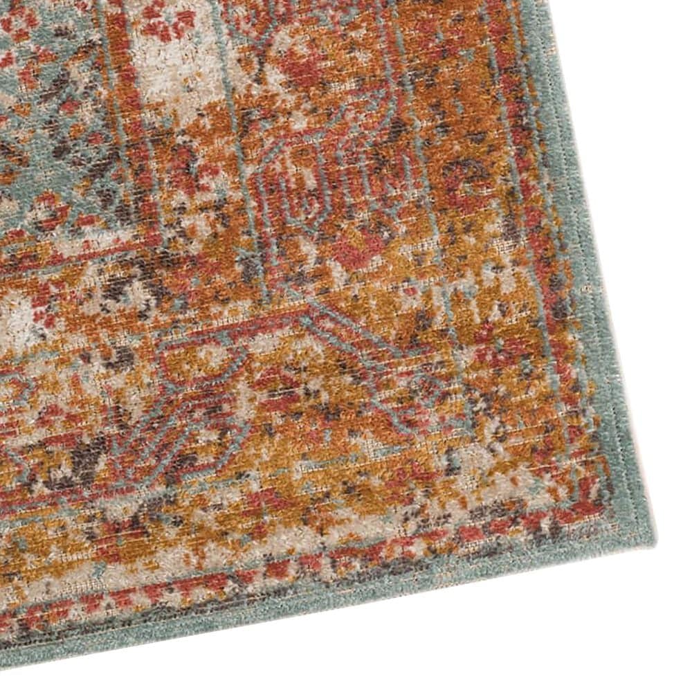 Amer Rugs Eternal 8&#39;11&quot; x 11&#39;11&quot; Sea Blue and Rust Area Rug, , large