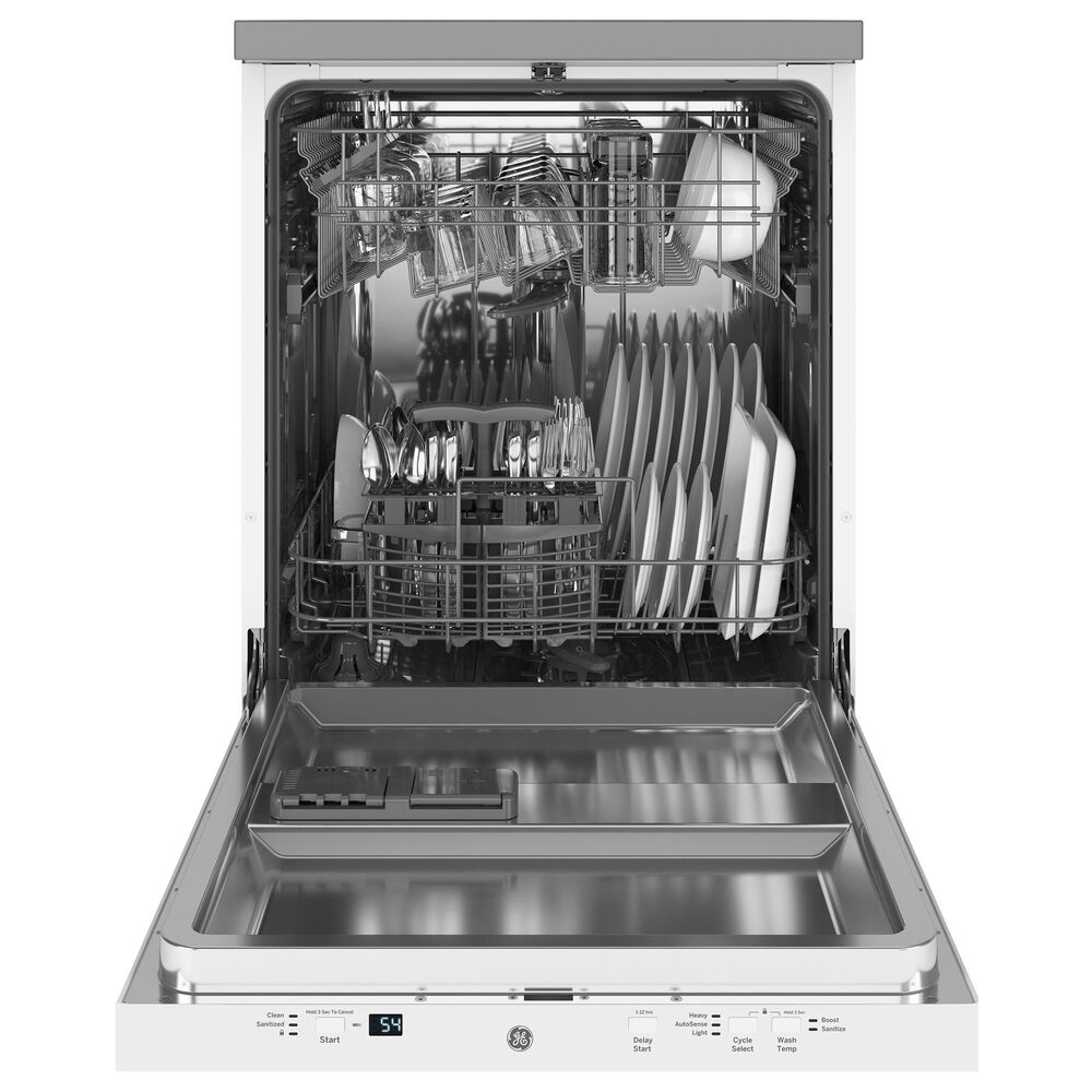 GE Appliances 24 Portable Dishwasher in White