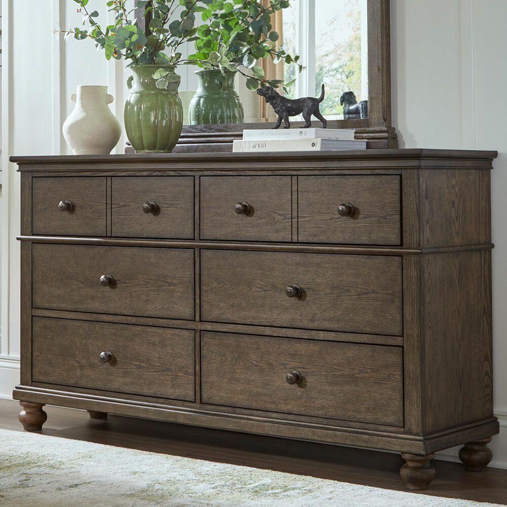 Riva Ridge Oxford 6-Drawer Dresser Only in Cocoa, , large