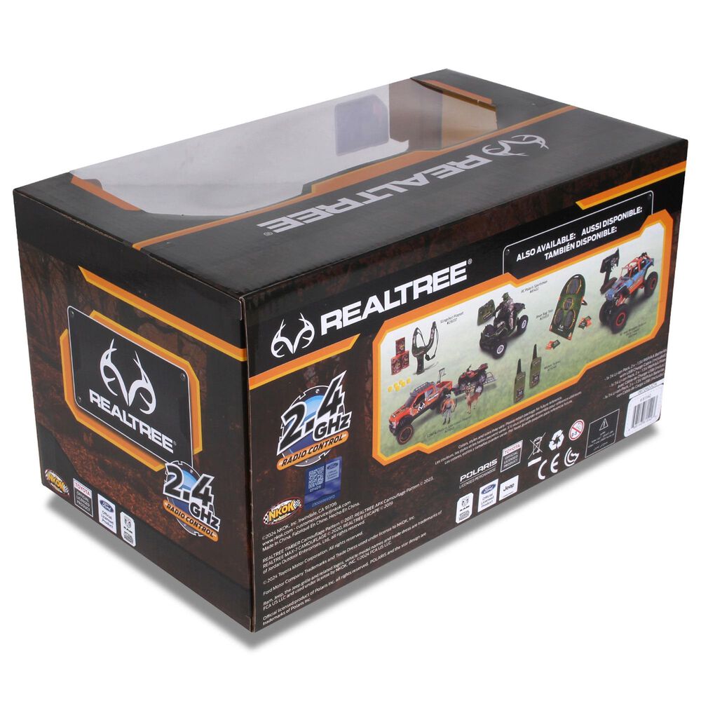 Mean Machines High Performance Radio Controlled Vehicle - Ford Raptor Bronco Monster Off Road Truck in Green and Orange, , large