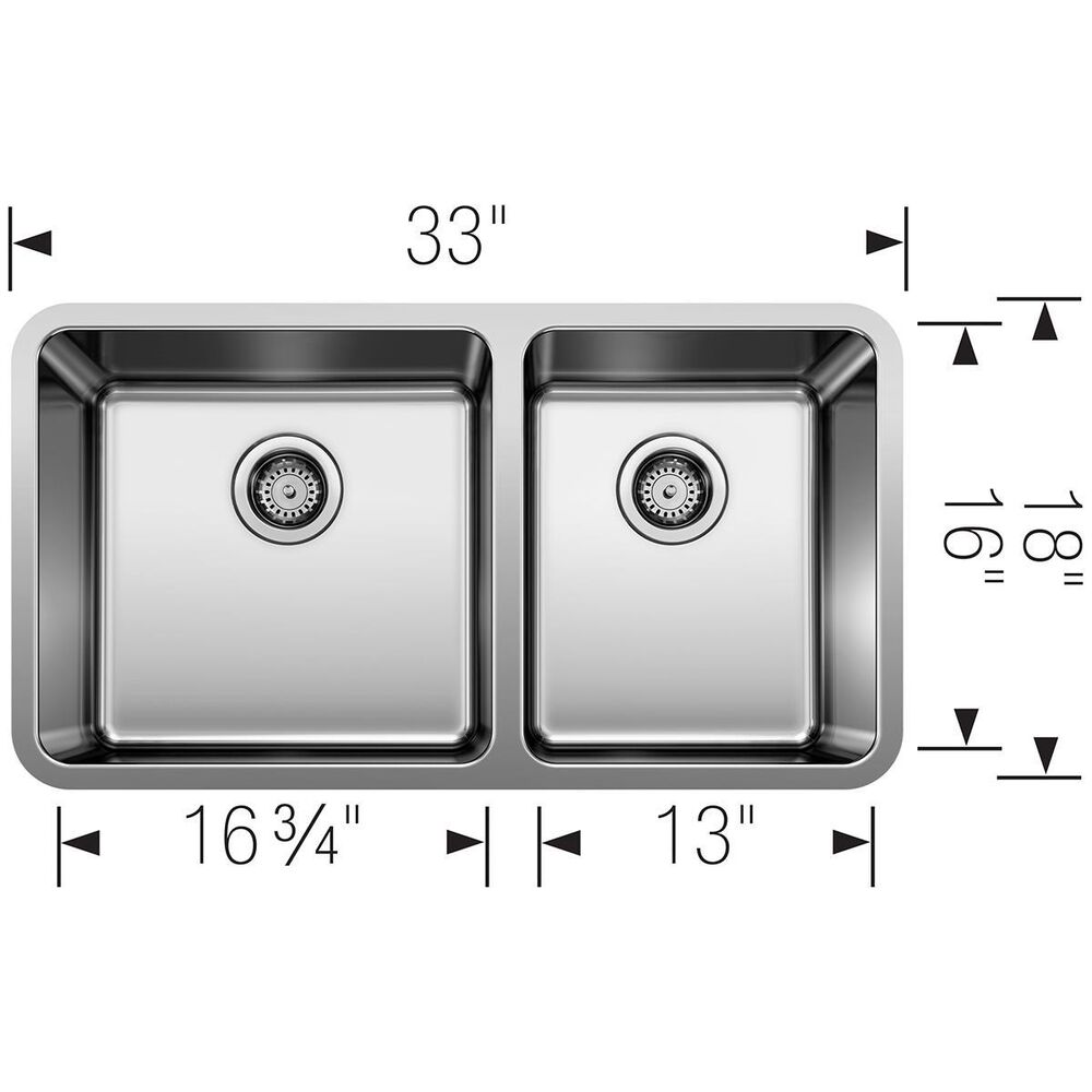 Blanco Formera Double Sink in Stainless Steel, , large