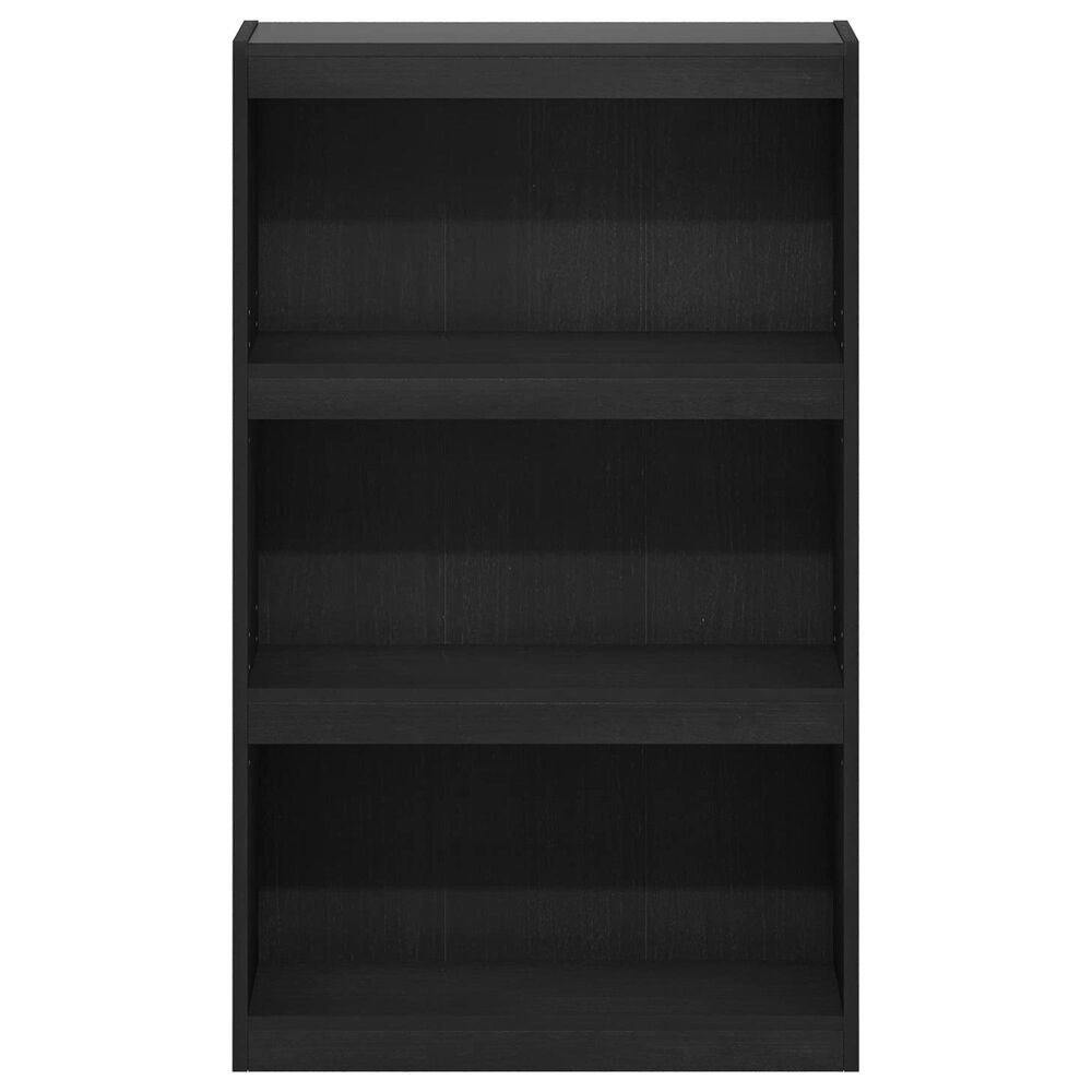 HOMLUX Enhanced Home 3-Tier Adjustable Shelf Bookcase in Blackwood, , large