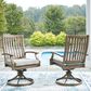 Ashley Rainier Ranch Swivel Chair in Brown (Set of 2), , large