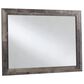 Ashley Derekson Youth Bedroom Mirror in Walnut and Gray, , large