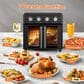 HOMLUX 26 Qt Air Fryer Toaster Oven in Black, , large