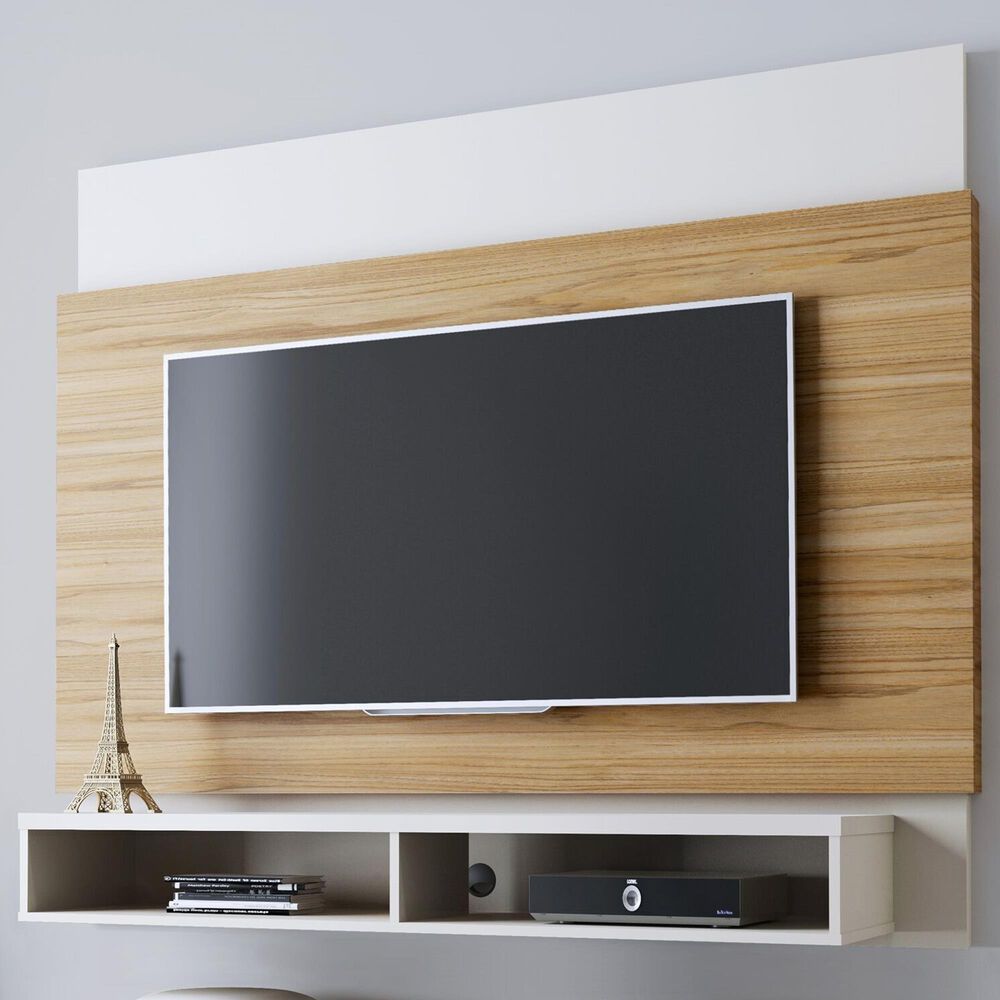 Dayton Brill 62.99" Floating Entertainment Center in Cinnamon/Off White, , large