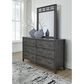 Ashley Montillan Dresser Mirror in Grayish Brown, , large