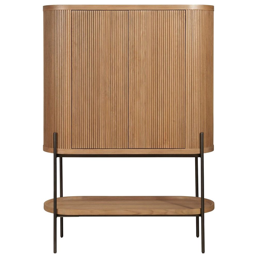 Furniture Worldwide Linnea Bar Cabinet in Natural Oak, , large