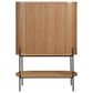 Furniture Worldwide Linnea Bar Cabinet in Natural Oak, , large
