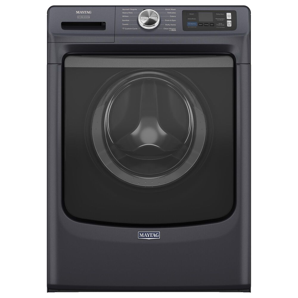 Maytag Maytag 5 Cu. Ft. Capacity Front Load Washer and Maytag 7.3 Cu. Ft. Capacity Front Load Electric Dryer in Midnight Steel, , large