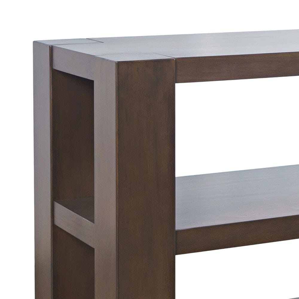 Waltham Brownstone Sofa Console Table in Chocolate, , large