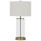Ashley Gizeh Glass Table Lamp in Clear and Gold, , large