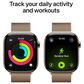 Apple Watch Series 11 (GPS+Cellular) 46mm Titanium Case with Milanese Loop - M/L in Gold and 2-Year AppleCare+, , large