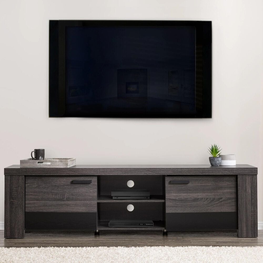 CorLiving Joliet 80" TV Console in Carbon Grey, , large