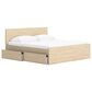 Ashley Onita King Panel Platform Bed with 1 Side Storage in Natural, , large