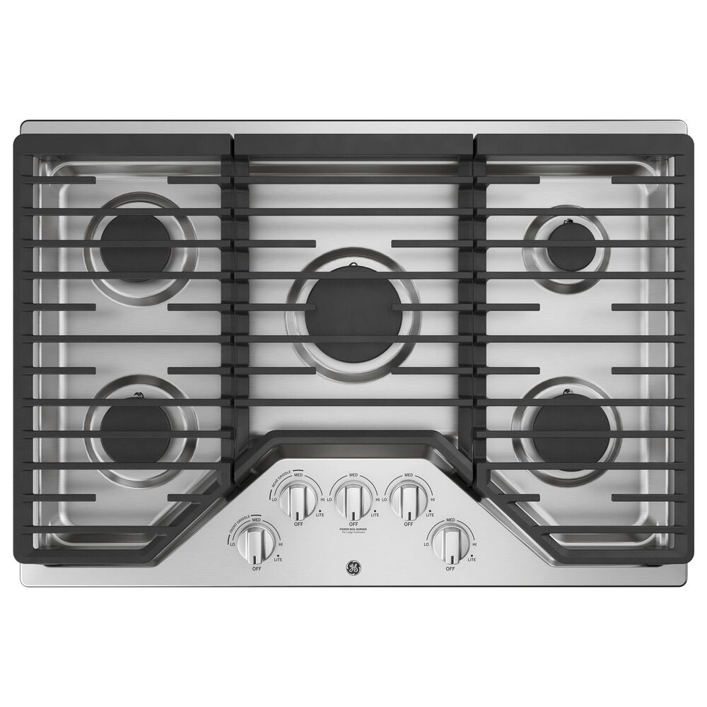 GE Appliances 2-Piece Kitchen Package with 30&quot; Smart Built-In Single Wall Oven with No Preheat Air Fry and Gas Cooktop in Stainless Steel, , large