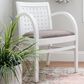 Linon Home Decor Samantha Woven Arm Chair in White, , large