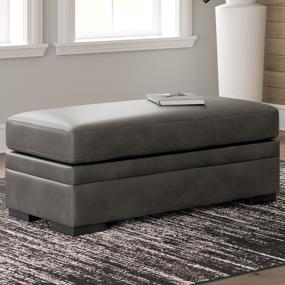 Ashley Lofton-Pike Oversized Accent Ottoman in Shadow, , large