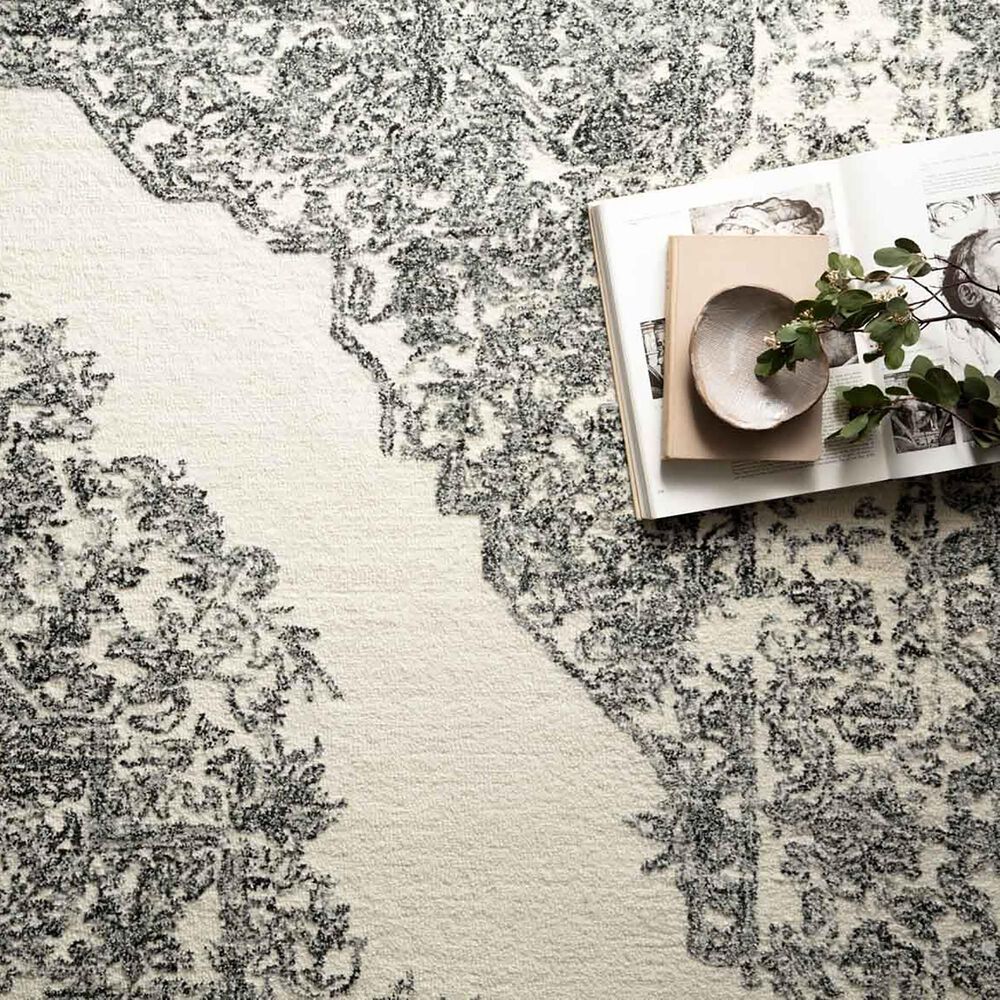 Magnolia Home Annie ANN-02 7&#39;9&quot; x 9&#39;9&quot; White and Black Area Rug, , large