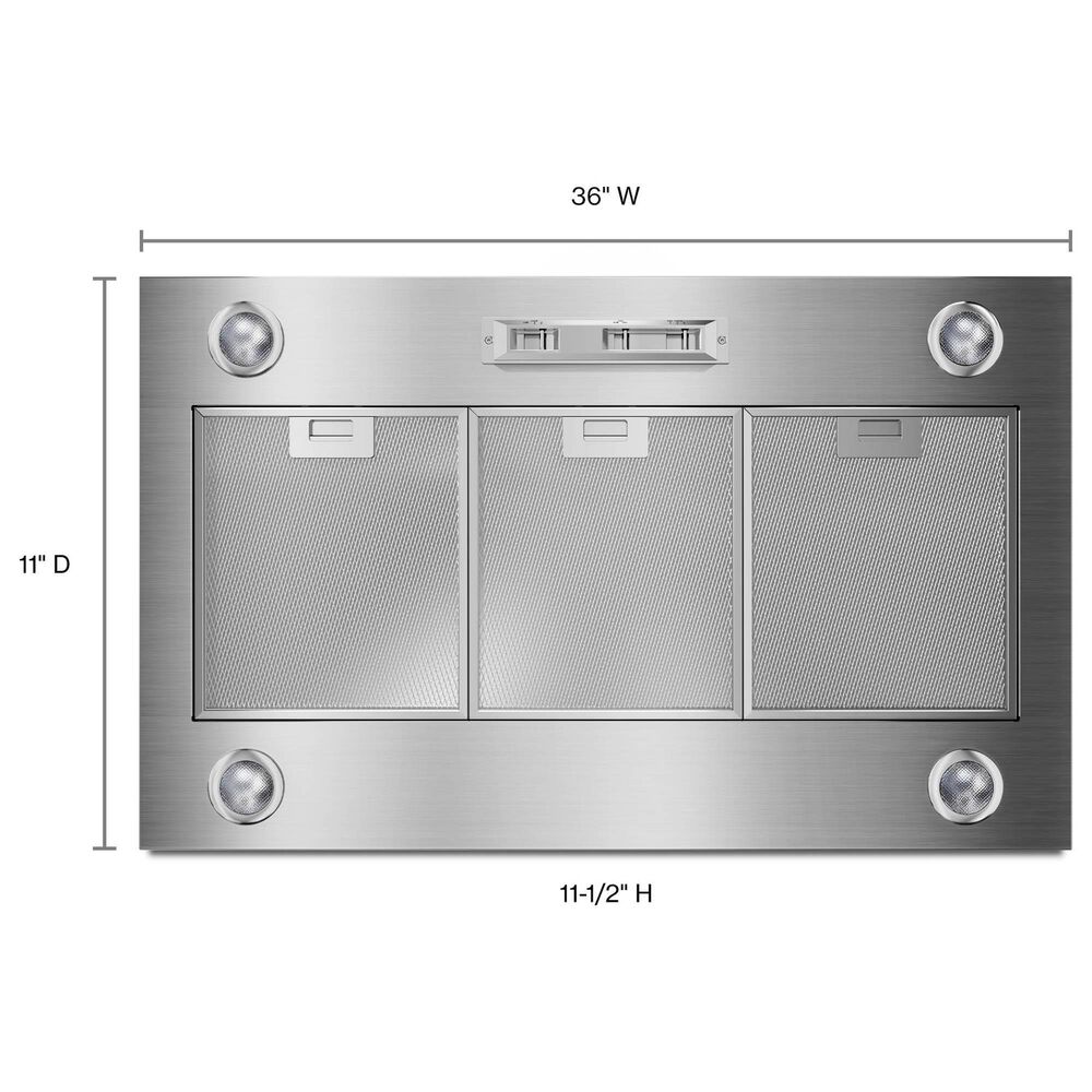 Whirlpool 36&quot; 1170 CFM Under Cabinet Range Hood in Stainless Steel, , large