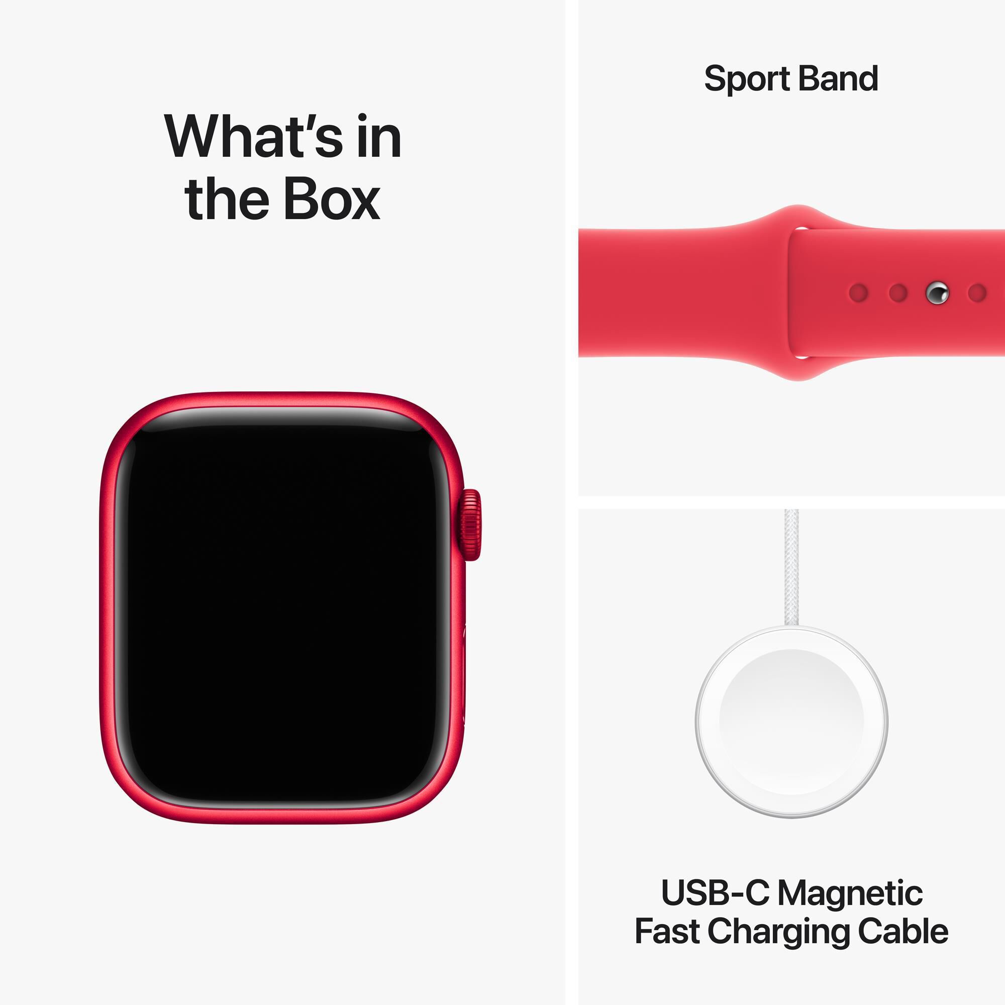 Apple Watch Series 9 GPS Cellular 45mm Red Aluminum Case with