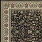 Oriental Weavers Kashan 108B 7"10" x 10"10" Black Area Rug, , large