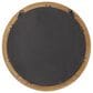 Maple and Jade 24" Round Wood Wall Mirror in Natural Brown, , large