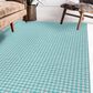 Dalyn Rug Company Hinton 10" x 14" Aqua Indoor/Outdoor Area Rug, , large