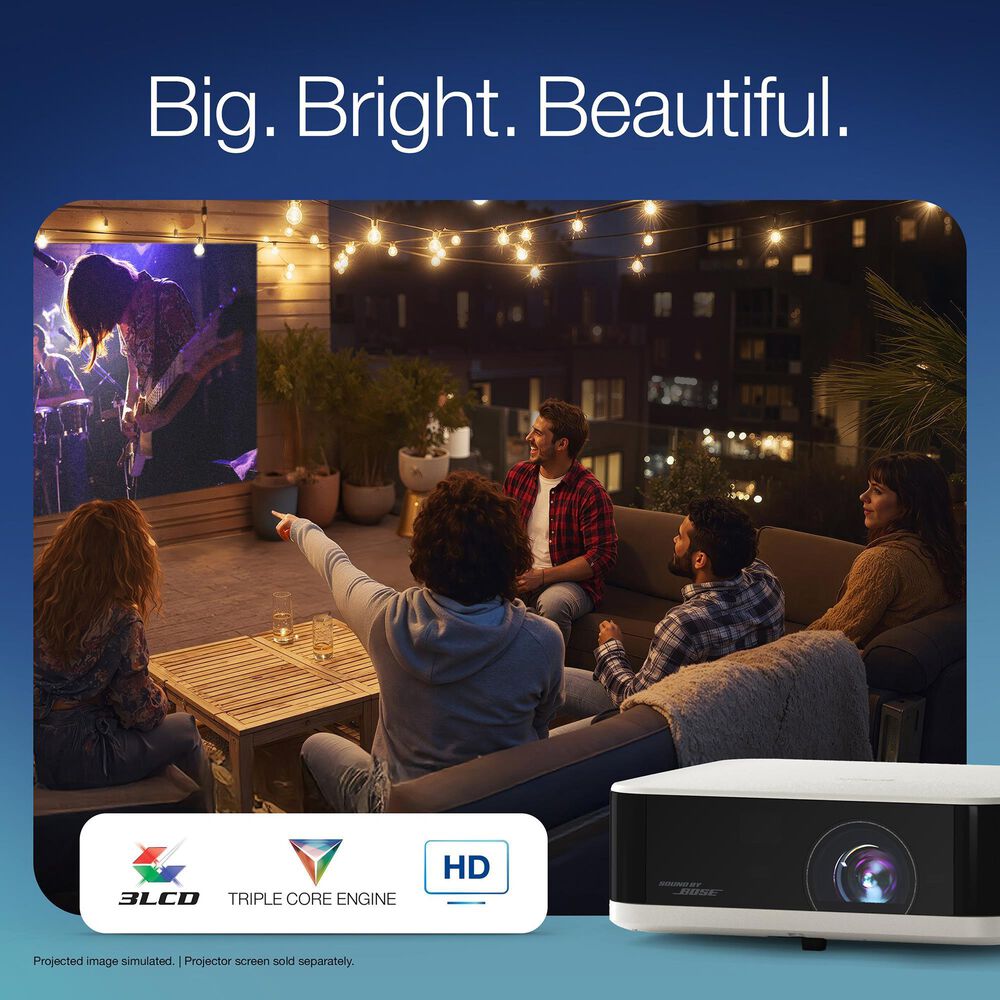 Epson Lifestudio Pop Full HD Portable Lifestyle Projector with Sound by Bose Technology, , large