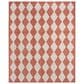 Nourison Positano Geometric Terracotta 6" x 9" Indoor/Outdoor Area Rug, , large