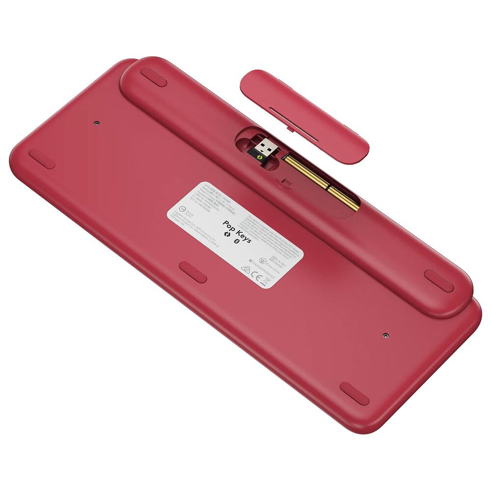 Logitech Pop Emoji Wireless Keyboard Mouse Combo in Pink, , large