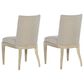 Hooker Furniture Cascade Side Chair with Beige Cushion in Creamy (Set of 2), , large