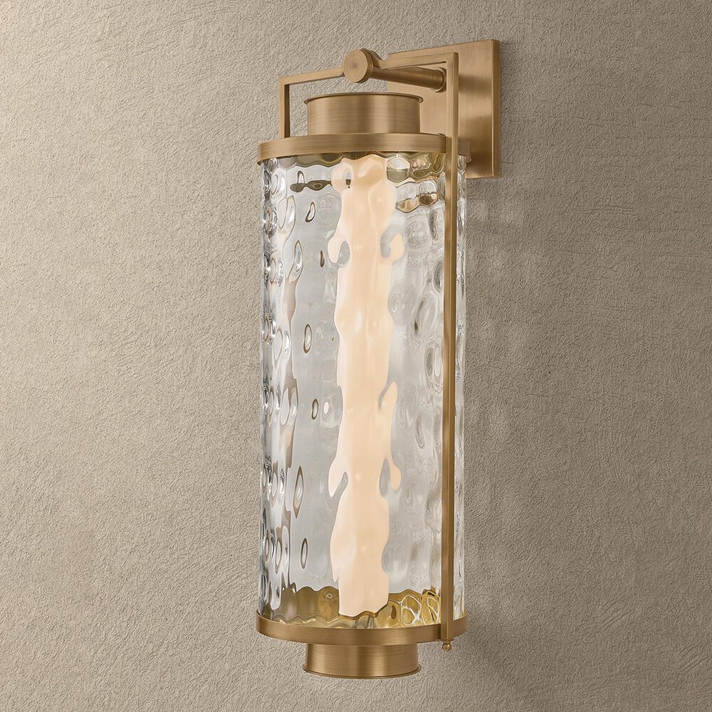 Troy Lighting Haddock 28" Outdoor Wall Sconce in Patina Brass, , large