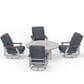 Telescope St Catherines Deep Seating Swivel Rocker in Restore Indigo, , large