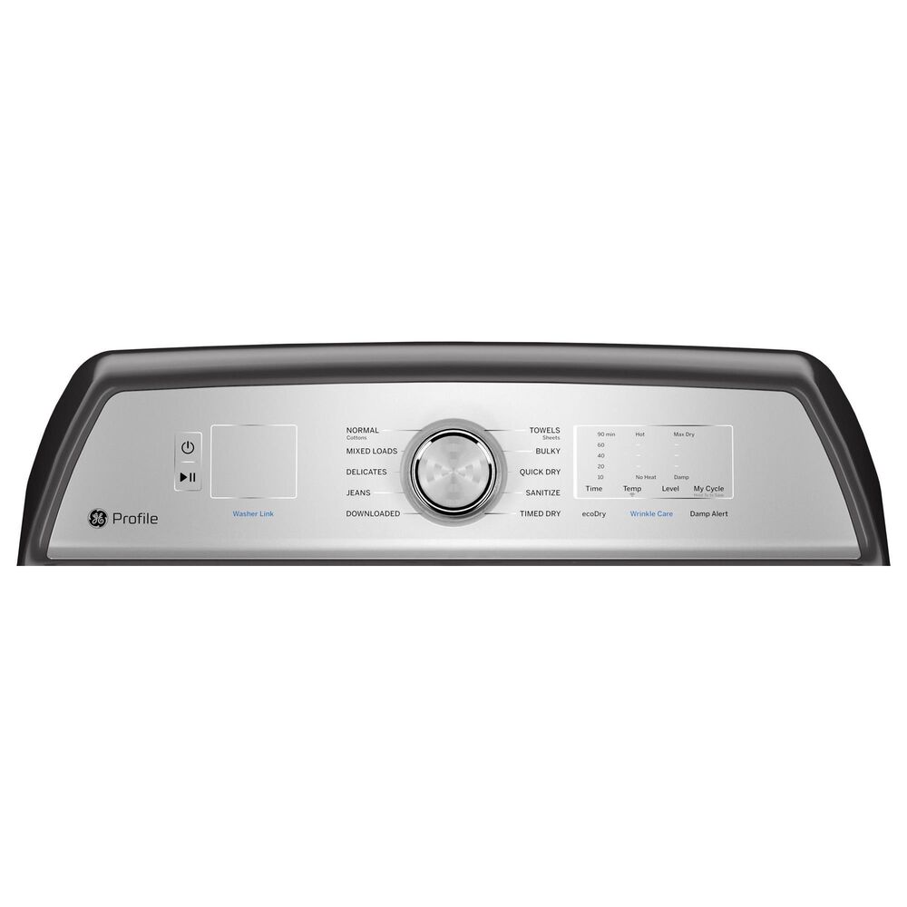 GE Profile 7.4 Cu. Ft. Electric Dryer with Sanitize Cycle and Sensor Dry in Diamond Gray, , large