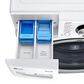 LG 5.0 Cu. Ft. Front Load Washer and 7.4 Cu. Ft. Gas Dryer with TurboWash 360 Laundry Pair in White (Pedestals Sold Separately), , large