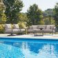 Ashley Ocean Beach Stationary Sofa with Cushions in Gray, , large