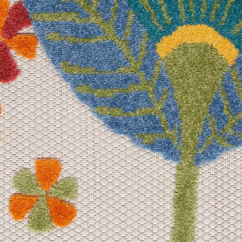 Nourison Aloha 5&#39;3&quot; x 7&#39;5&quot; Multicolor Indoor/Outdoor Area Rug, , large