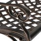 Hearth and Haven Spencer Patio Cast Bench in Copper, , large